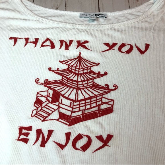 Thank You Enjoy Ribbed Tee - Picture 5 of 7